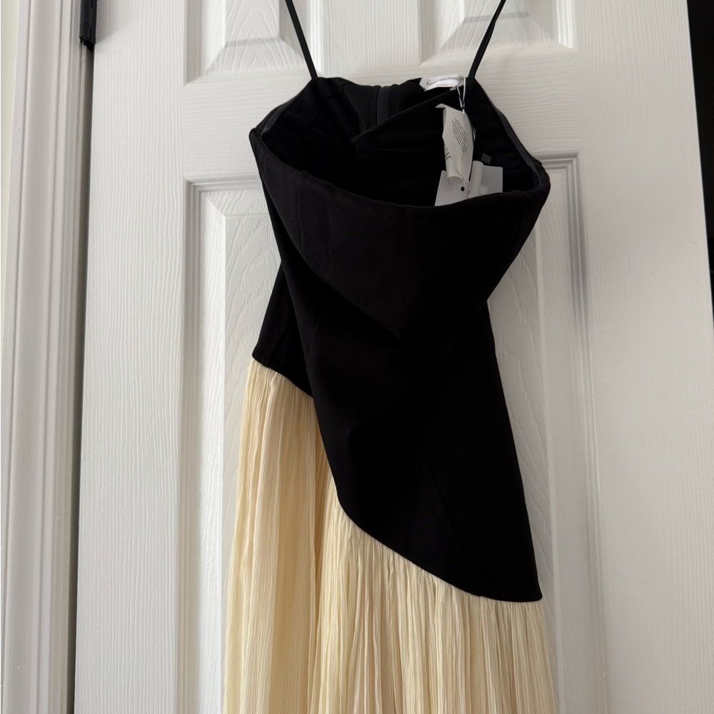Lovers + Friends Alice Color block Strapless Dress Black Cream NEW with tags - Picture 4 of 11